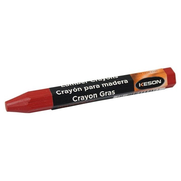 Lumber Crayon - Red, Fade & Weather-Resistant, 12PK